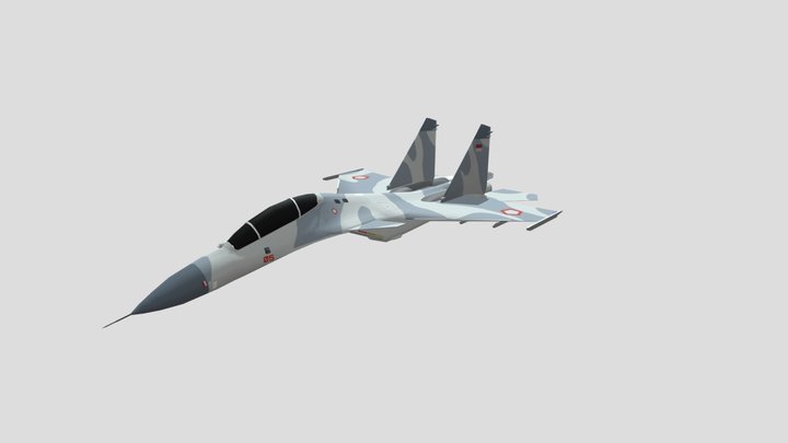 Sukhoi SU-30 3D Model