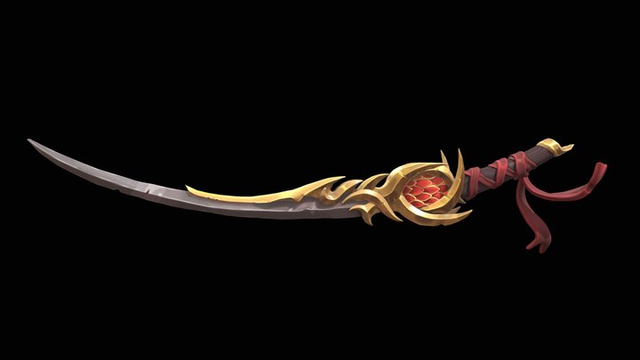 Dragon sword 3D Model