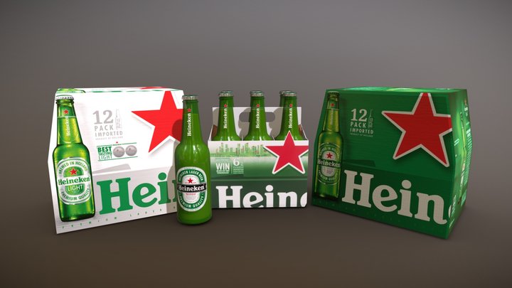 Heineken Beer 3D Model