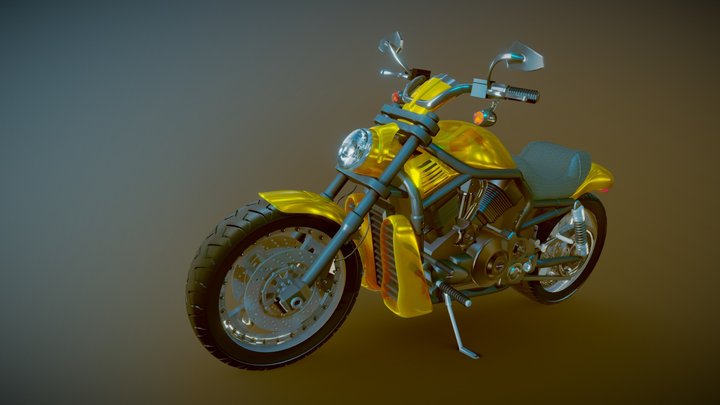 Harley Davidson V Rod 3D Model