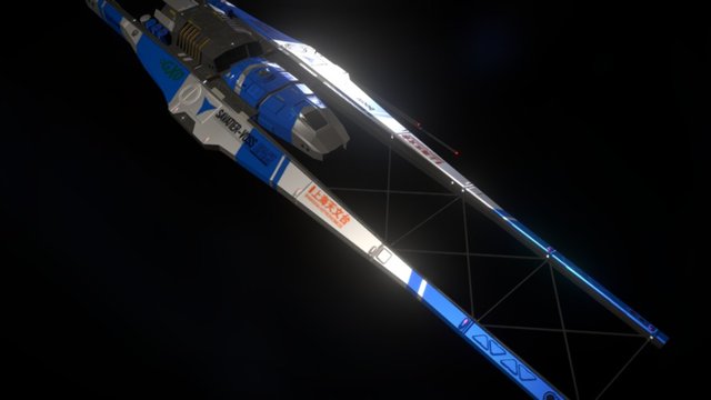 Racer Spaceship 3D Model