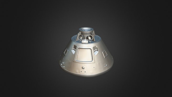 Apollo 11 Command Module via Smithsonian 3D Model