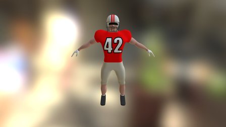 Football player 3D Model
