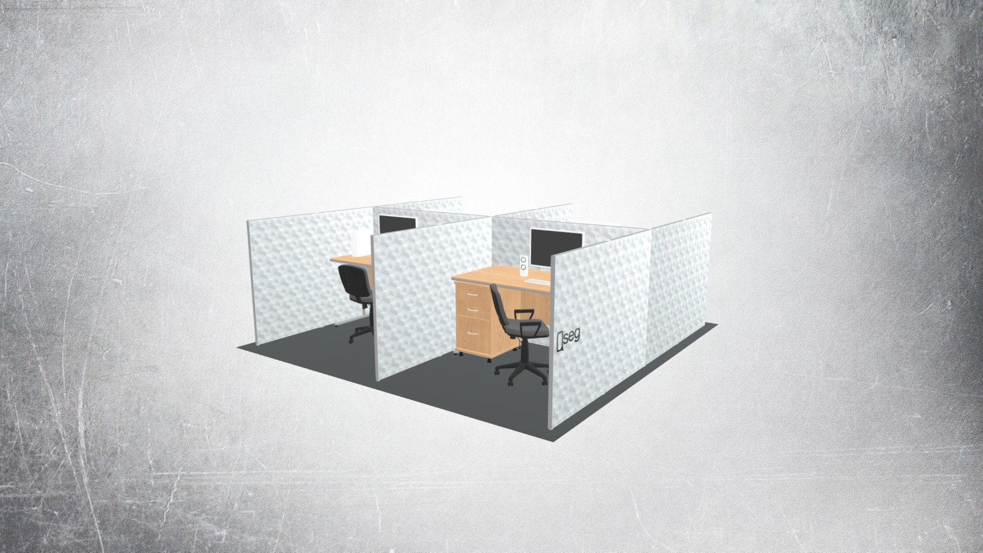 QSEG Cubicle - Quad - Print+TPU