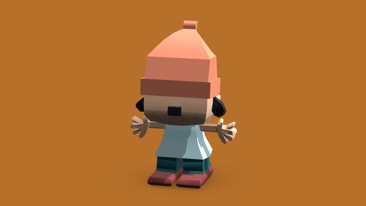 Parappa The Low Poly Model (First Pass) 3D Model