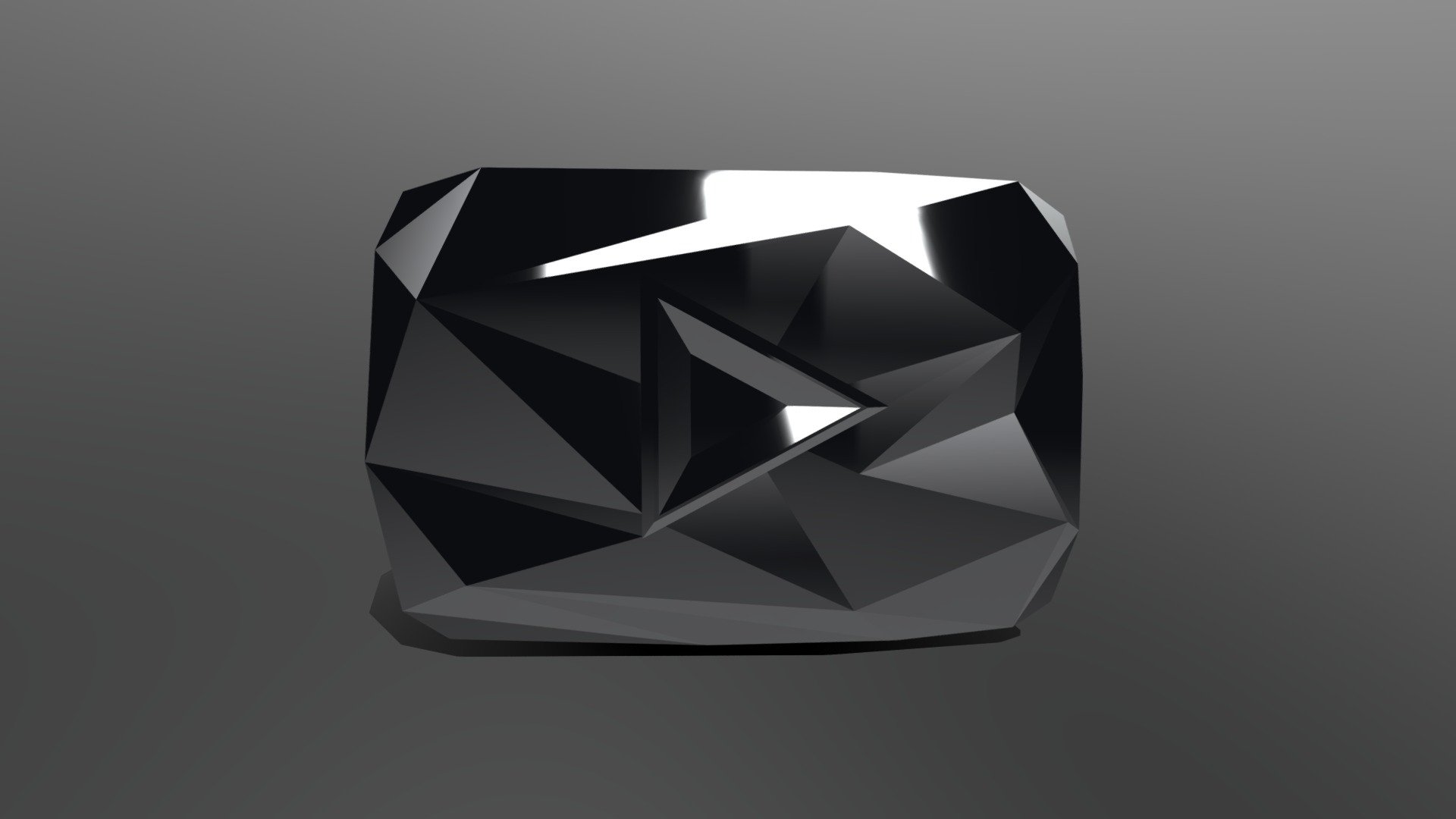 black youtube play button