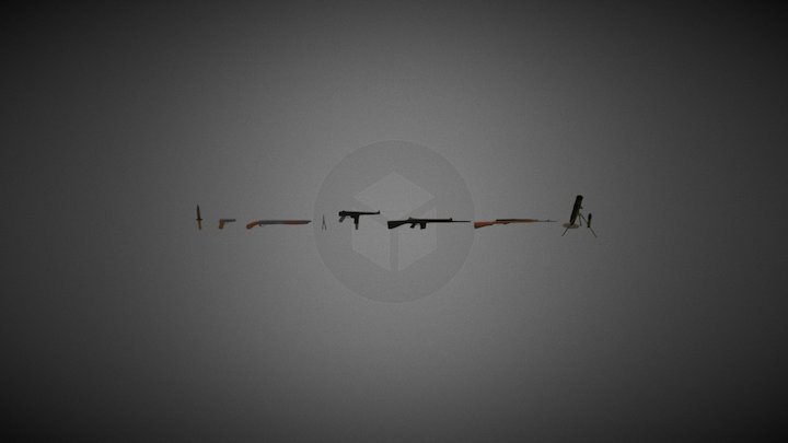 Military Weapons 3D Model