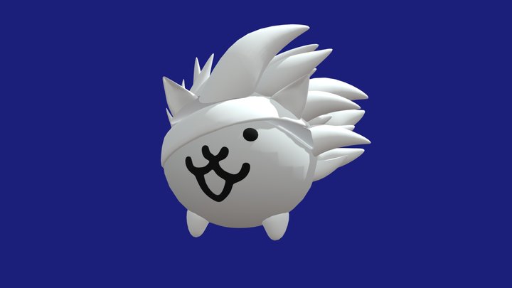 the battle cats D'arktanyan acompañante 3D Model