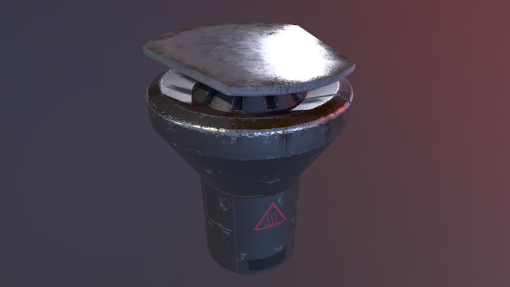 High Tech Space Grill/Skillet 3D Model