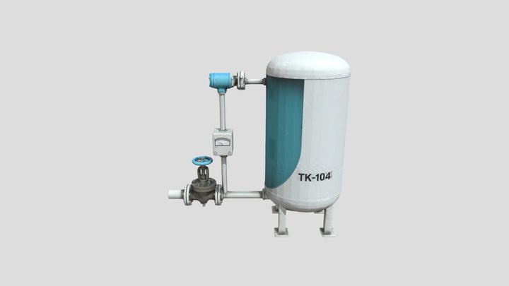 Level Control System Diagram 3D Model
