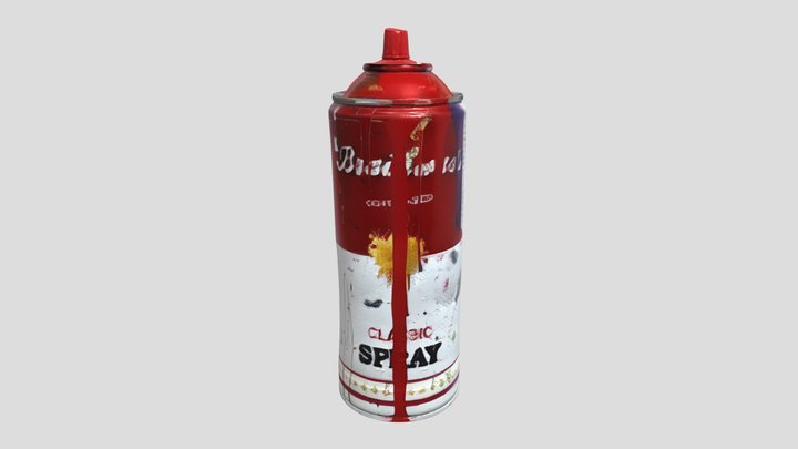Campbells Soup Hand-Finished Spray Can (475/700) 3D Model