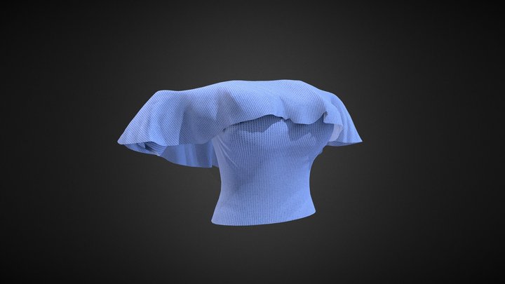 Off The Shoulder Shirt - Ngchipv 3D Model
