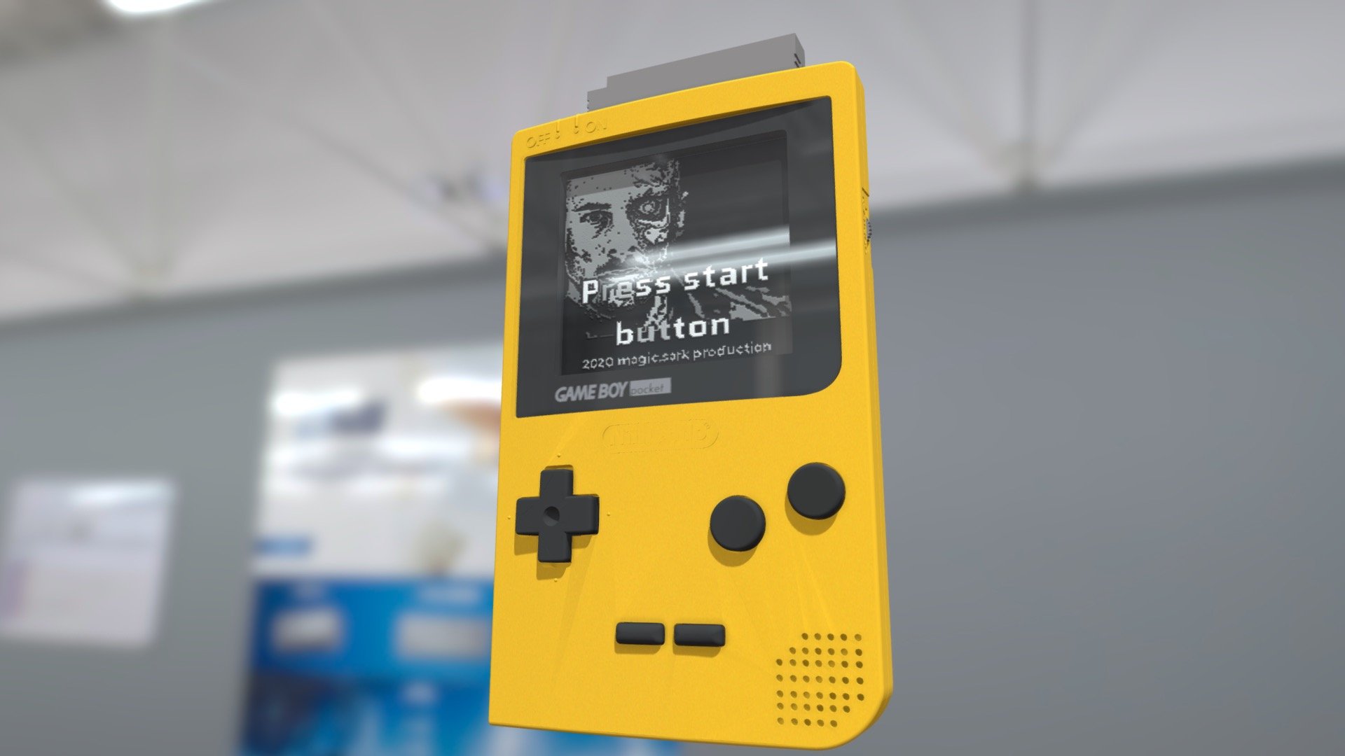 Gameboy Pocket Yellow Download Free 3d Model By A Stark A Stark 23fa216