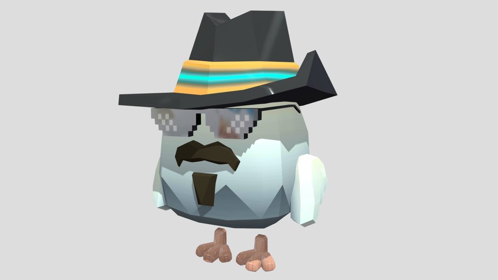 Cool agent 007 (chicken gun)