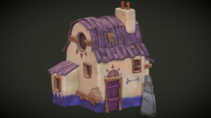 Stylized House 3D Model