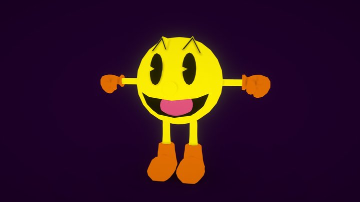 Pacman (LowPoly) 3D Model