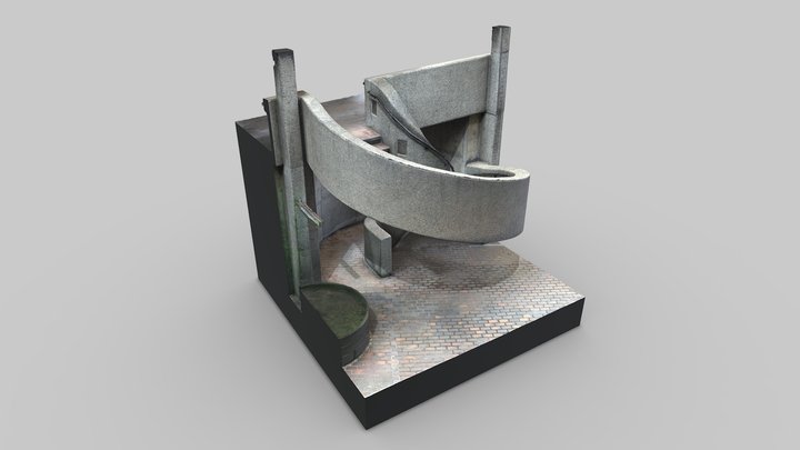 Barbican Spiral Stairs 3D Model
