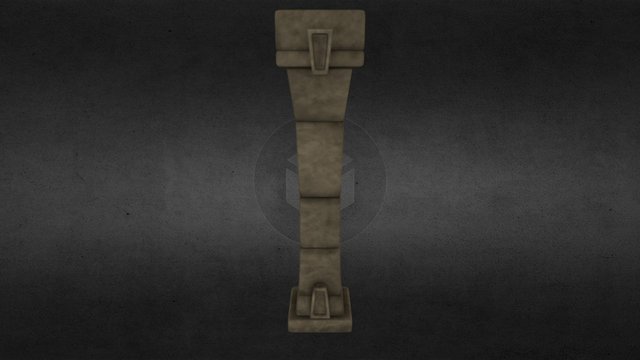 Stone Pillar 3D Model