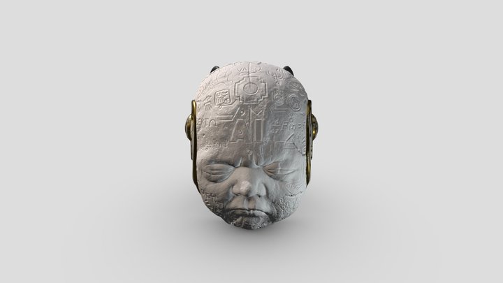 baby face AI representation 3D Model