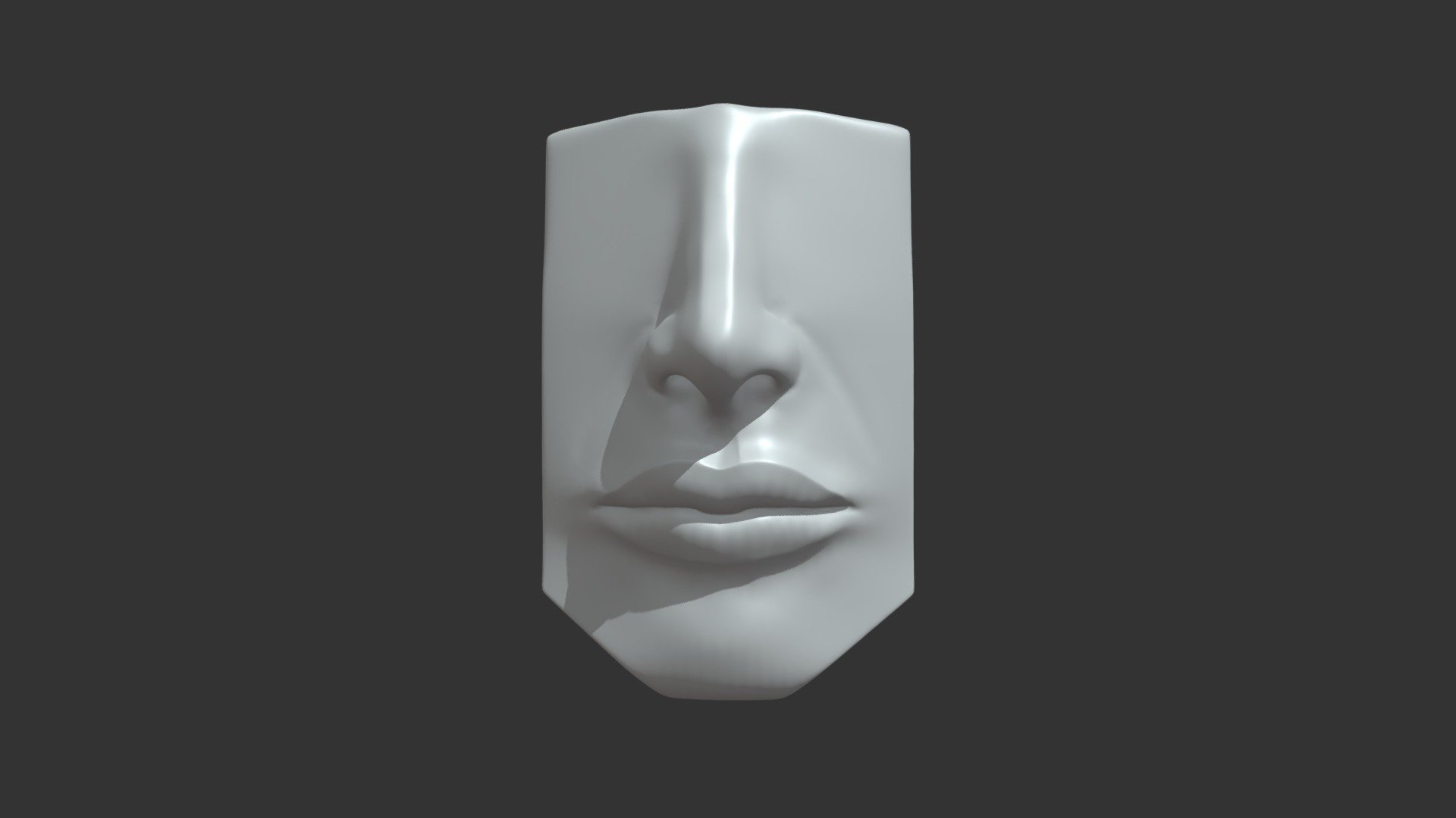 sculptjanuary - 001 - mouth and nose - 3D model by dany.ra [23fe625 ...