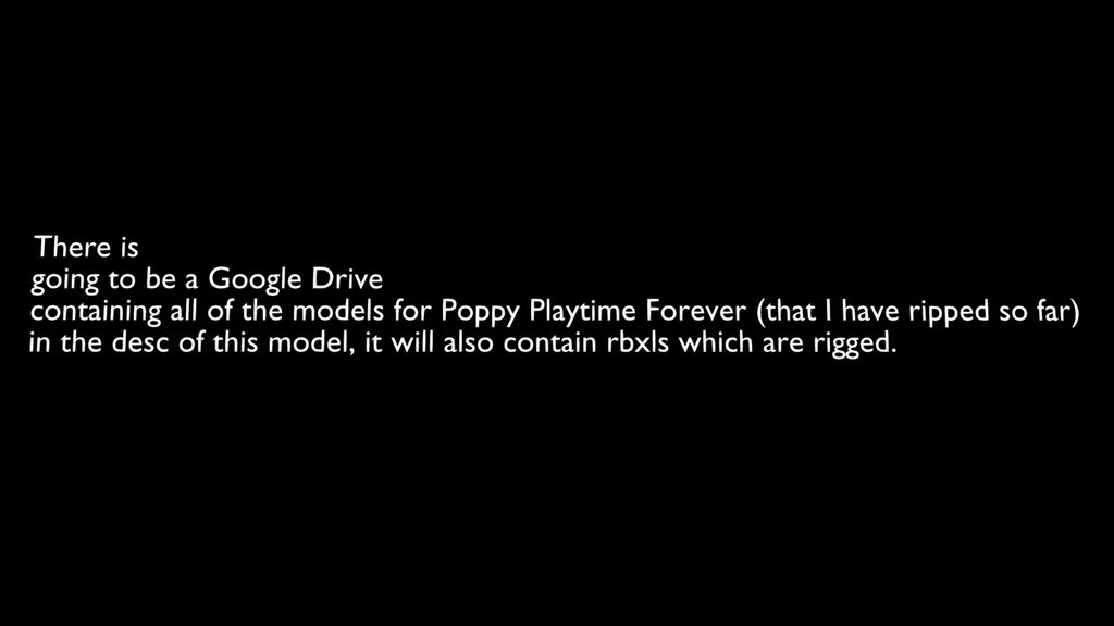 Poppy Playtime Forever Rips Drive