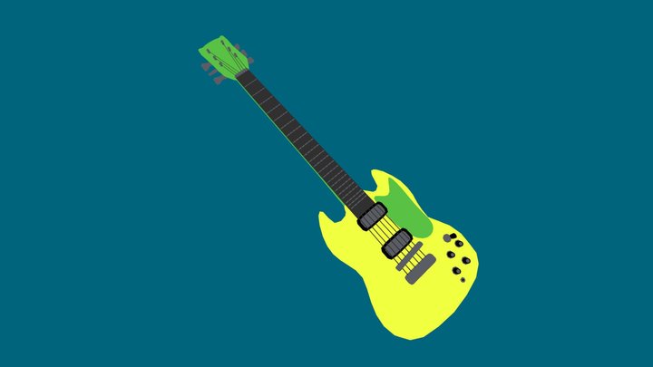 SG Guitar 3D Model