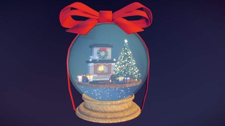 Snow Ball Christmas Tree 3D Model