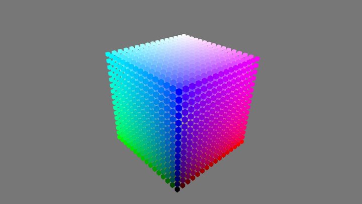 RGB Cube 3D Model