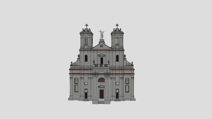 St.Mary church ,Białyničy, Belarus 3D Model