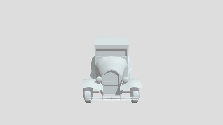 1930 Antique Ford Model A 3D Model