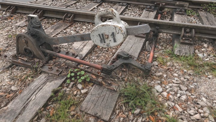 Railway switch lever - scan 3D Model