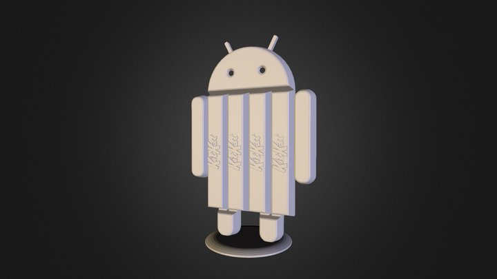 KIT KAT Android - Hollow 3D Model