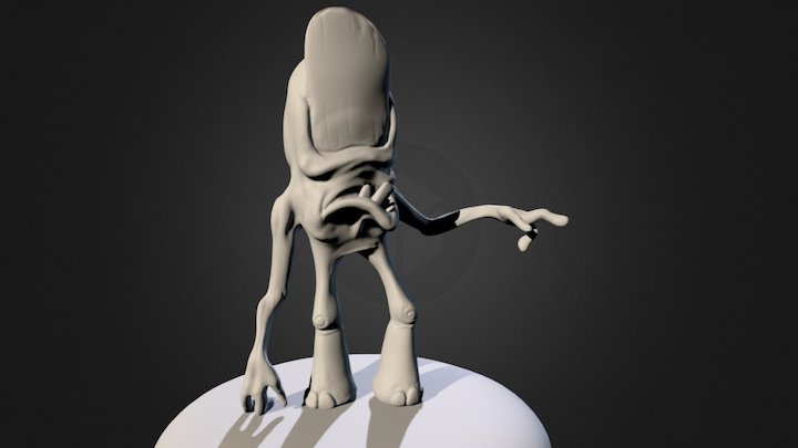Toe Man 3D Model