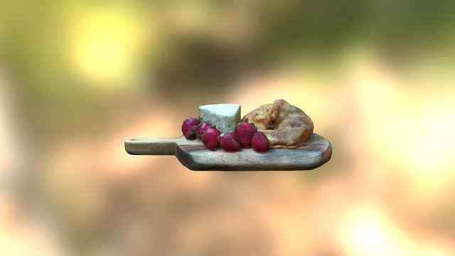 Second test of cheese plate 3D Model