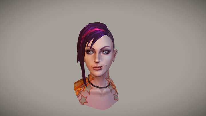 girl_head_by_jim_svanberg.obj 3D Model