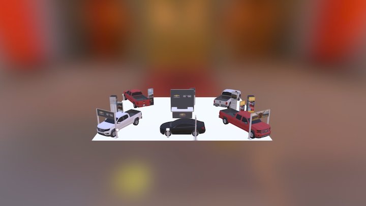 Houston Rodeo Layout V4 - Desk and Arches 3D Model