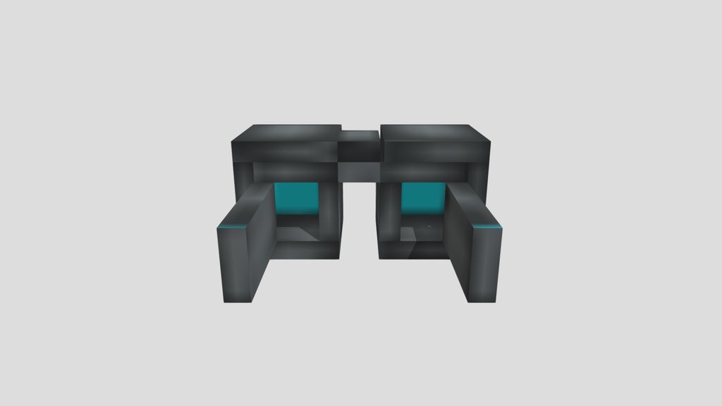 Minecraft glasses  low poly