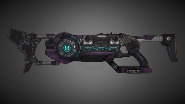 KF2 Skin : Synthwave - Microwave Gun 3D Model