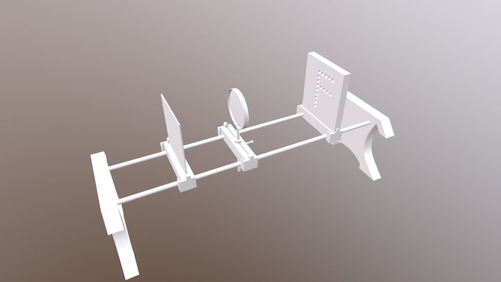 Convex Lens Experiment - Physics Class 3D Model