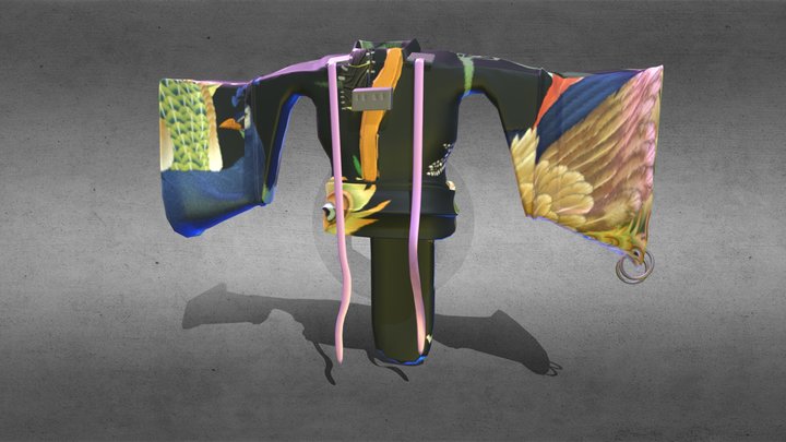 Samurai Bird 3D Model