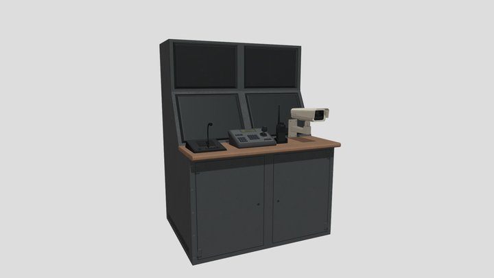 Computer Terminal and Devices 3D Model