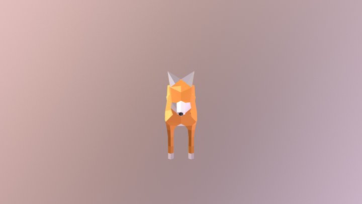 Fox test low poly (my first :D) 3D Model