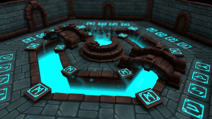 The Wizard Fountain 3D Model