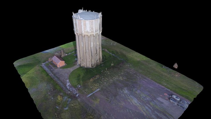 Gary Water Tower 3D Model