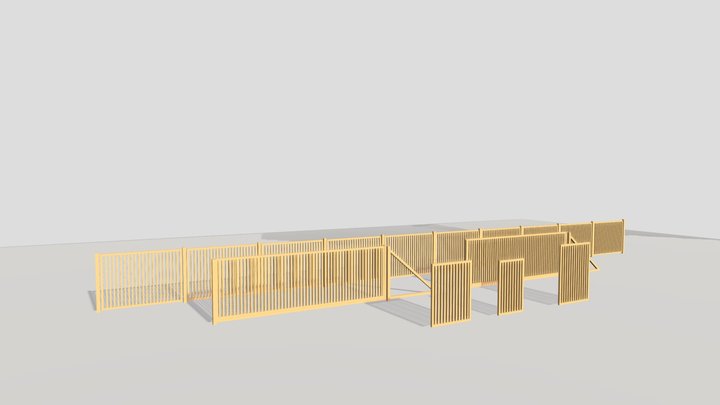 ogrodzenie_01 3D Model