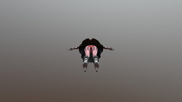 Tetokasane Clown 3D Model