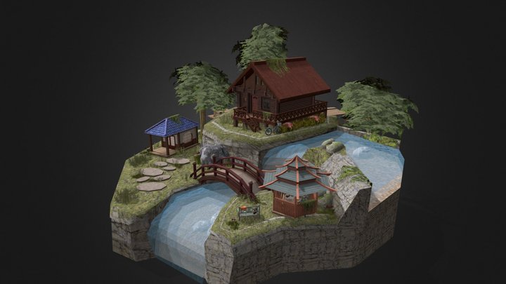 DAE Diorama - Grandma's House 3D Model