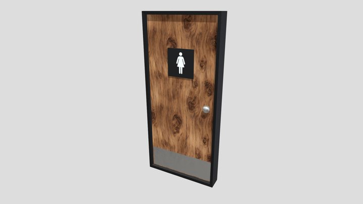 Bathroom Door - Woman