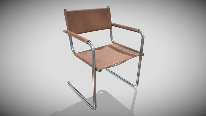 Metal Leather Chair – Kostenloses 3D-Modell STL