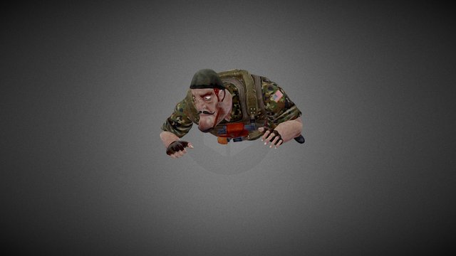 Miltary Crouch Final 3D Model